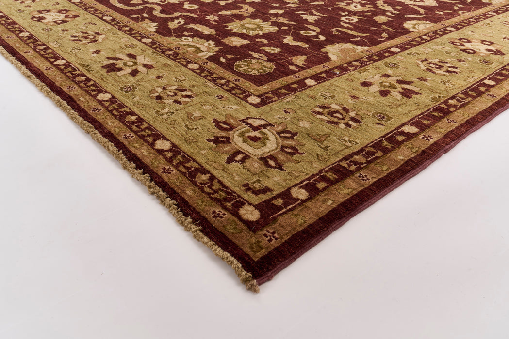 Qaddus 8x10 Red/Green Ghazni Wool
