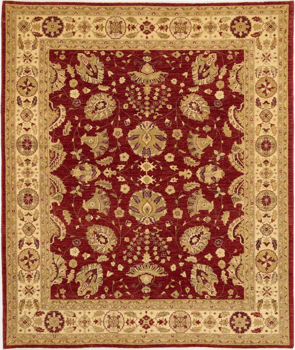 Chobi 8x10 Red/Ivory Ghazni Wool