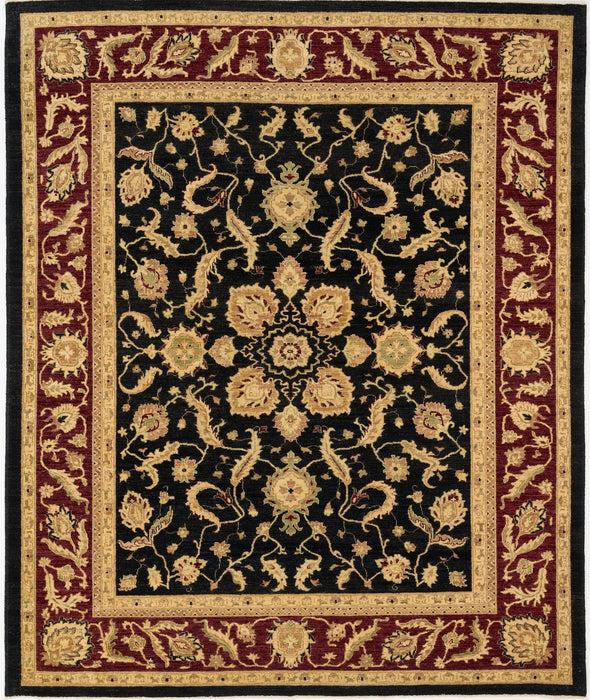 Royal Chobi 8x10 Red/Black/Gold Ghazni Wool