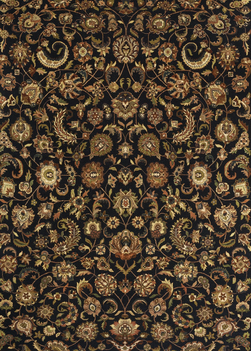 Amoghli 8x10 Black/Beige Wool