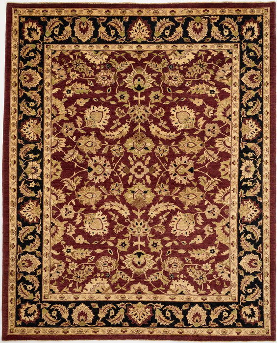 Royal Chobi 9x12 Black/Red Ghazni Wool