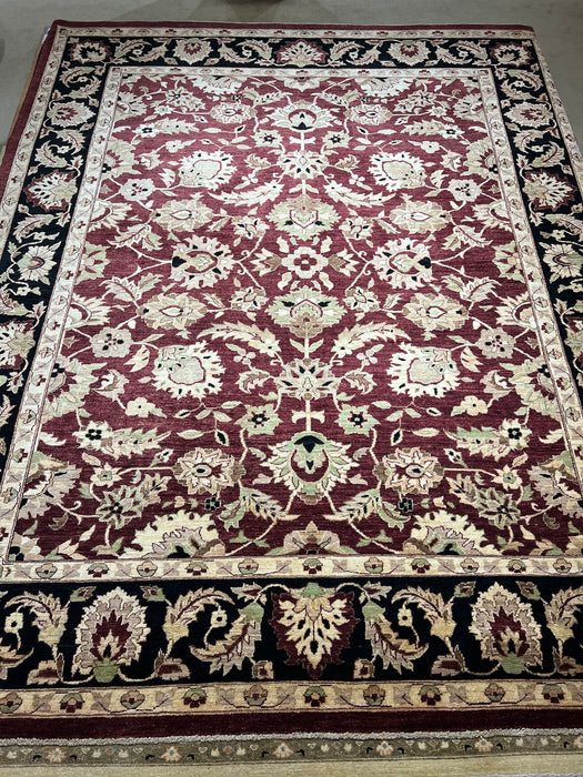 9x12 Royal Chobi Black/Red Ghazni Wool