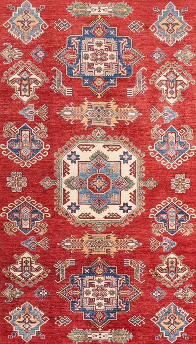 Super Kazak 9x13 Vermilion Red