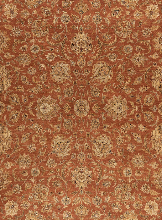 9x12 Elegance Rust/Ivory Ghazni Wool