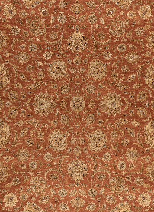 Elegance 8x10 Rust/Ivory Wool