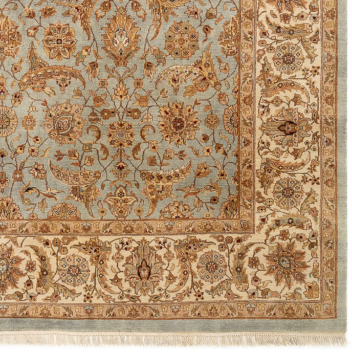 Premiere 8x10 Light Blue/Beige Wool