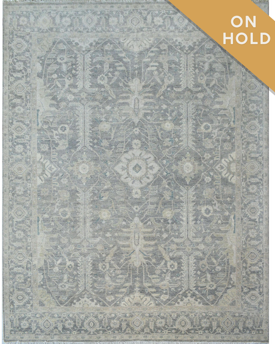 Sawai 8x10 Blue/Grey Wool