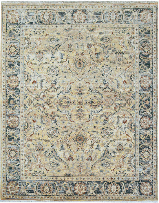 Amritsar 8x10 Gold-Grey Wool