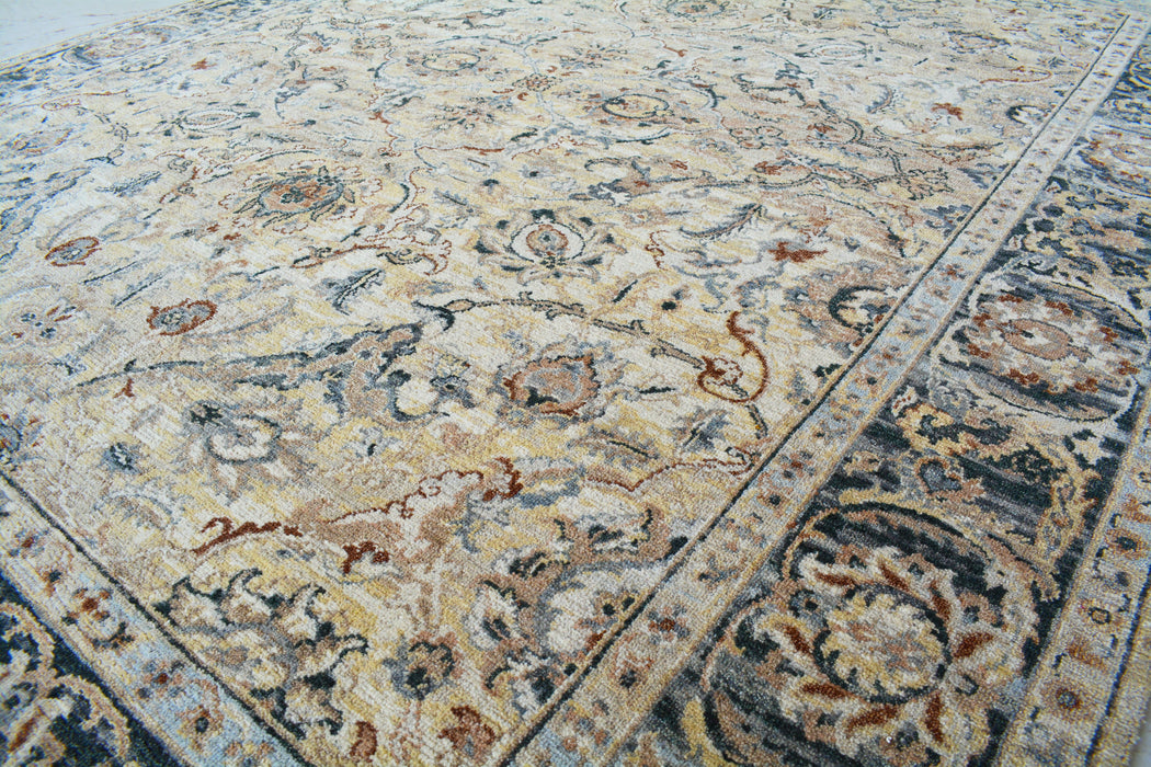 Amritsar 8x10 Gold-Grey Wool