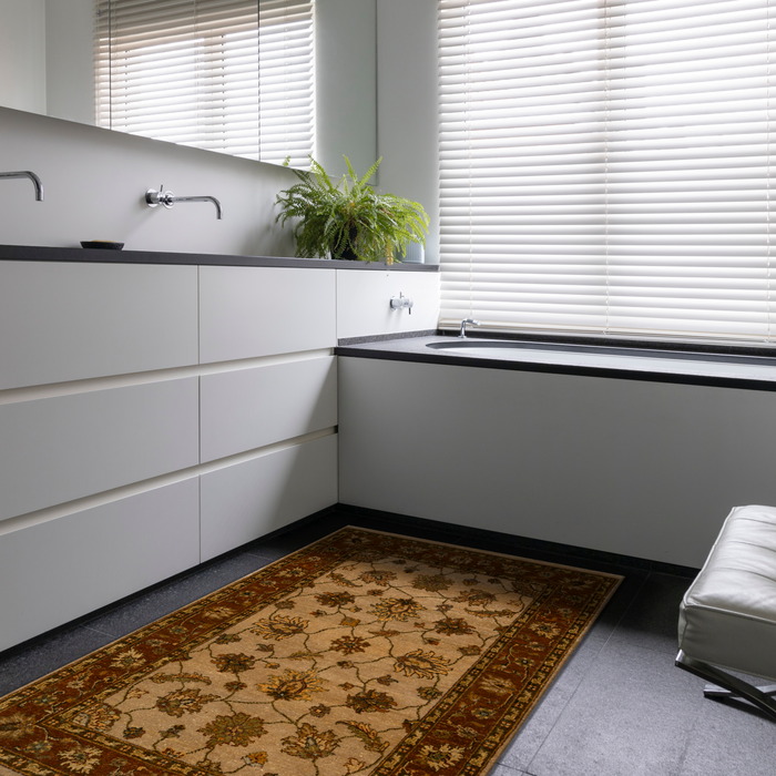 Impression 3x5 Beige/Rust Wool
