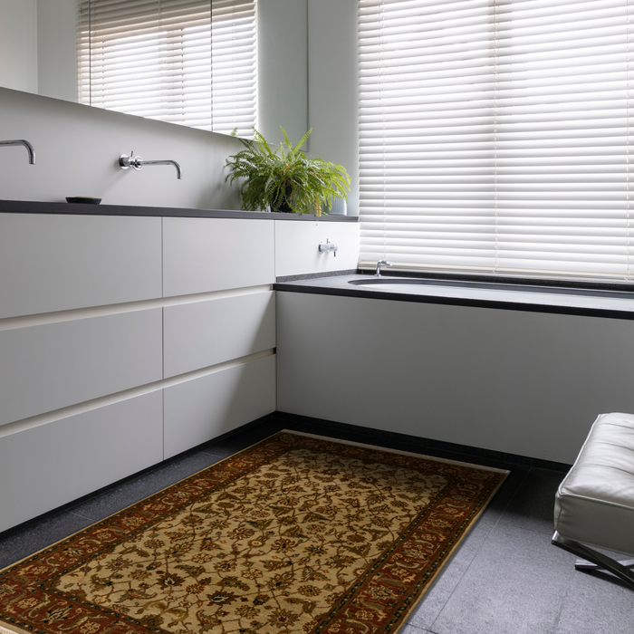 Premiere 3x5 Rust/Beige Wool