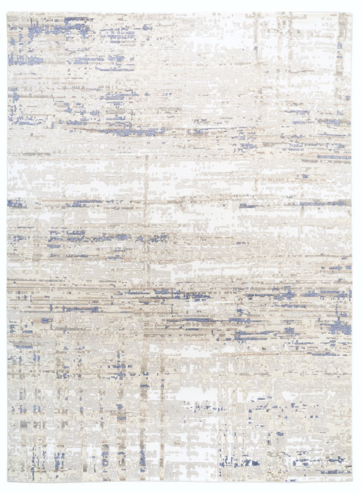Marble 10x14 Ivory/LT.Blue