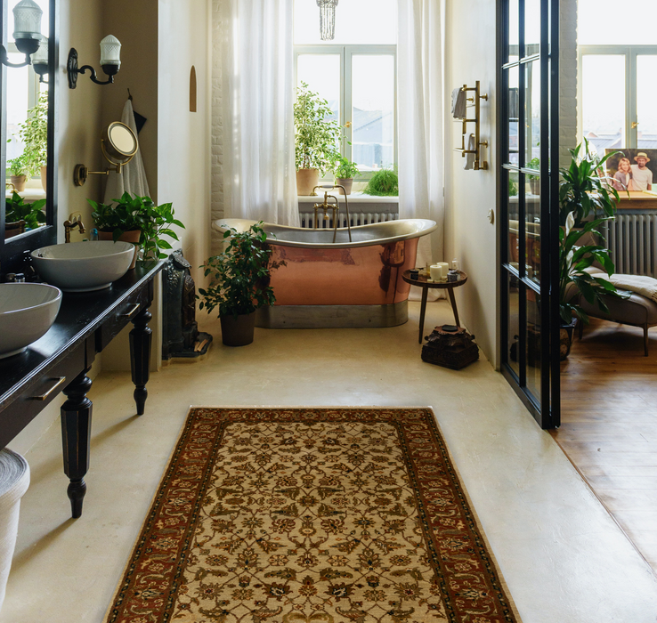 Premiere 3x5 Rust/Beige Wool