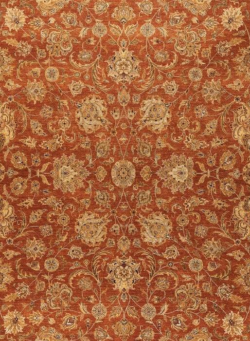6x9 Elegance Rust/Ivory Ghazni Wool