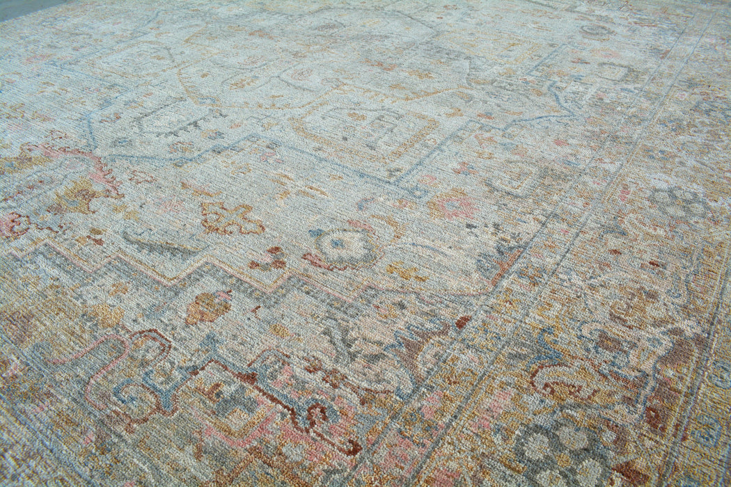 Return To Classic 8x10 Blue/Green Wool