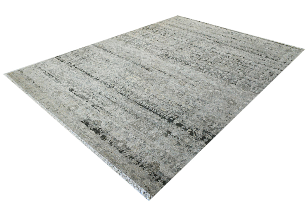 Return To Classic 9x12 Grey-Charcoal Wool