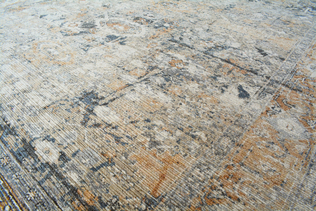 Return To Classic 9x12 Charcoal-Rust Wool