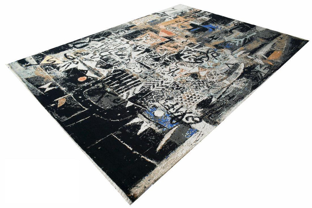 Conga 8x10 Wool and Silk — Indo Designer Rugs