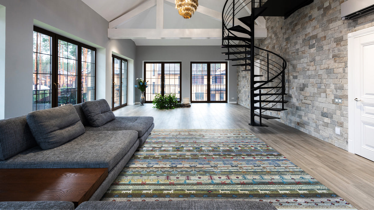 Eden Gabbeh 8x10 Wool and Silk