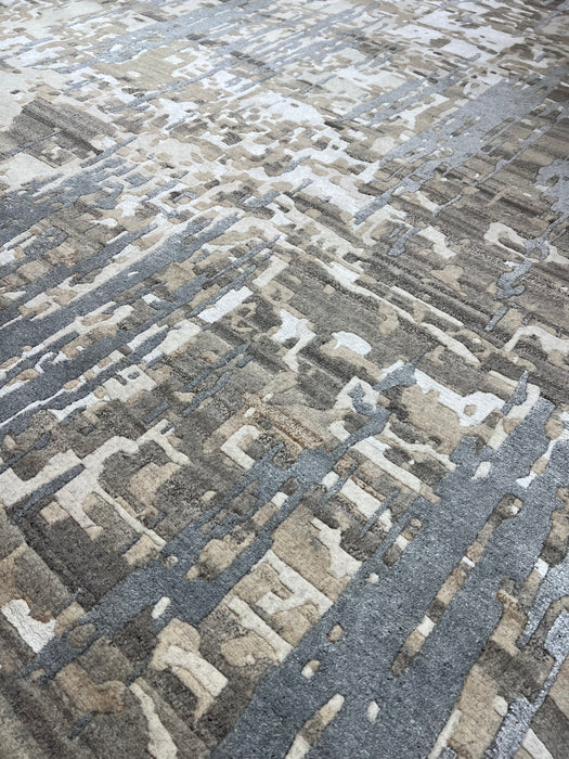 Marble 8x10 Beige/Blue/Tan