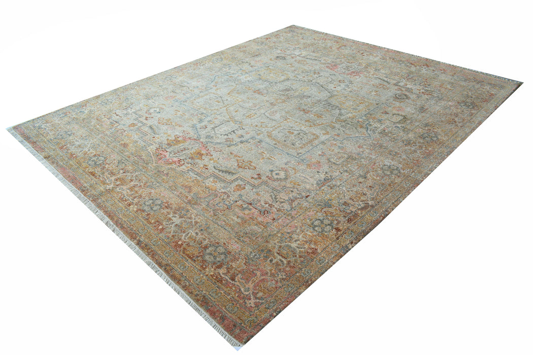 Return To Classic 8x10 Blue/Green Wool