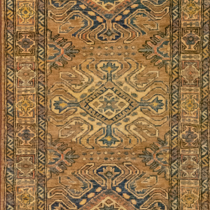 Kazak 3x12 Ivory Rust Wool