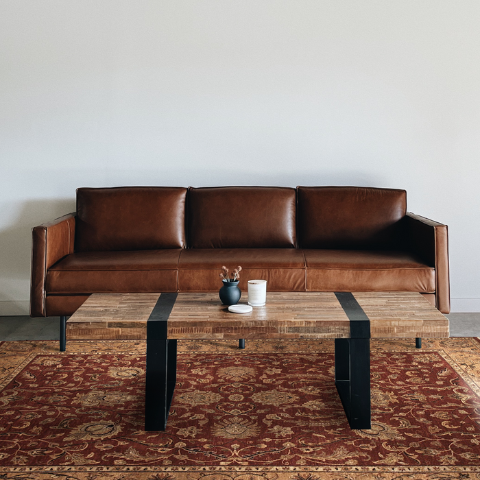 Elegance 6x9 Rust and Beige Wool