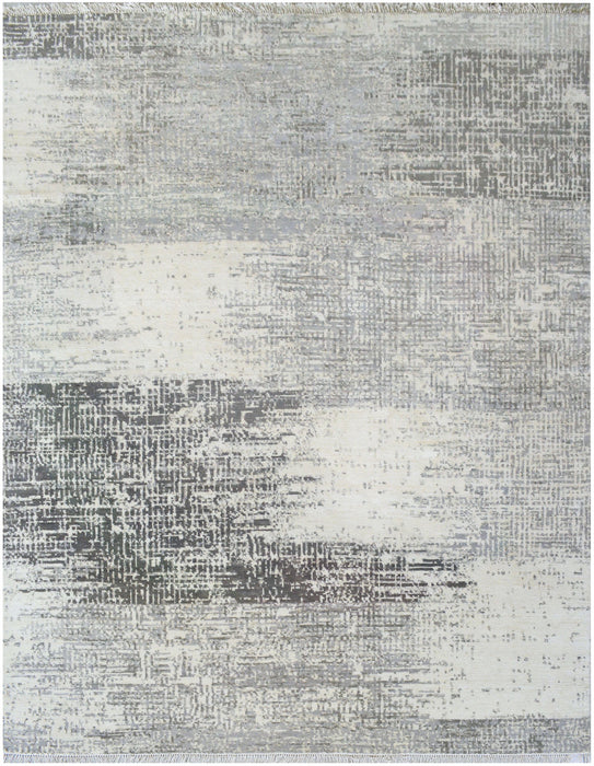 Linea 8x10 Grey Wool and Silk