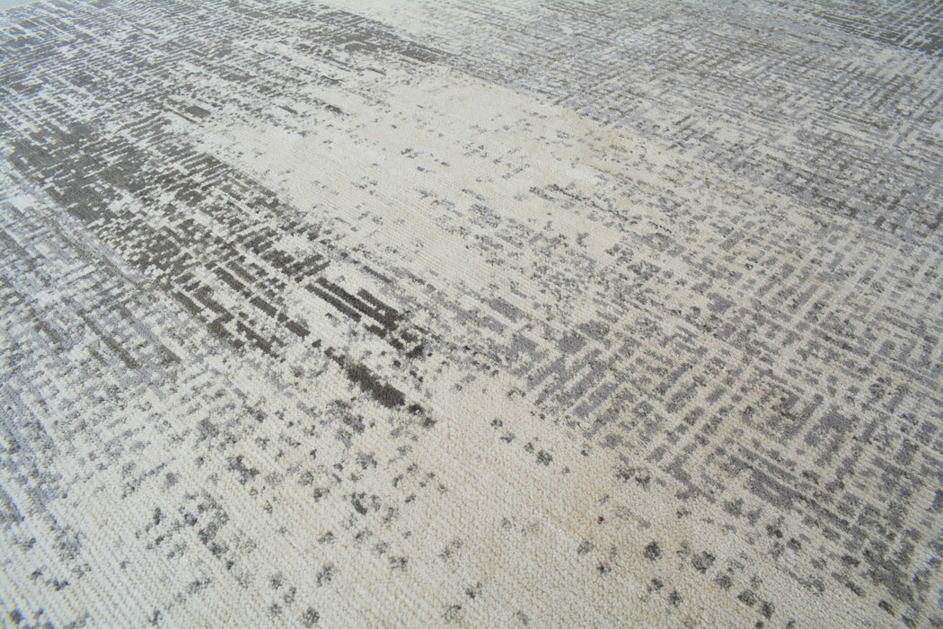 Linea 8x10 Grey Wool and Silk