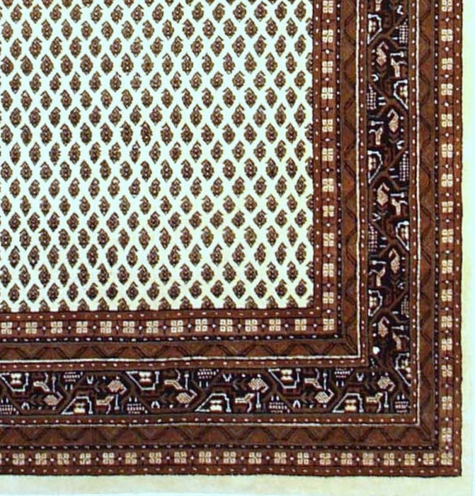Mir 6x9 Cream/Black Wool and Silk A