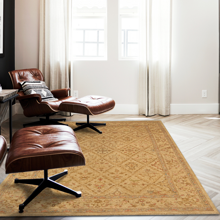 Chobi 4x6 Beige Wool