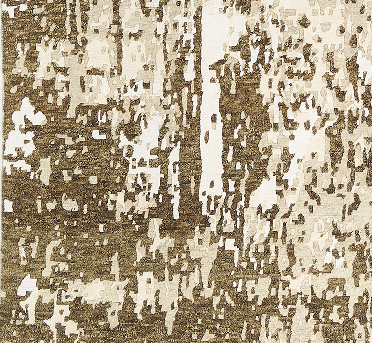 Marble 8x10 Olive/Taupe Wool and Bamboo Silk