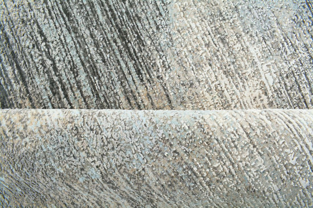 Orbit Charcoal-Blue Wool and Silk