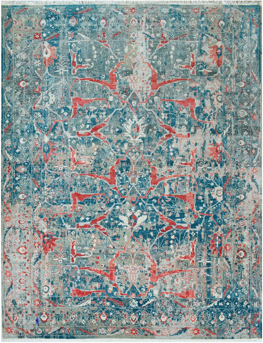 Patina Sky 8x10 Grey-Green Wool