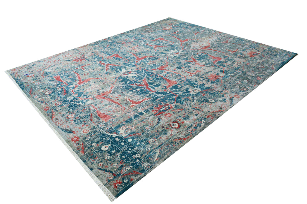Patina Sky 8x10 Grey-Green Wool
