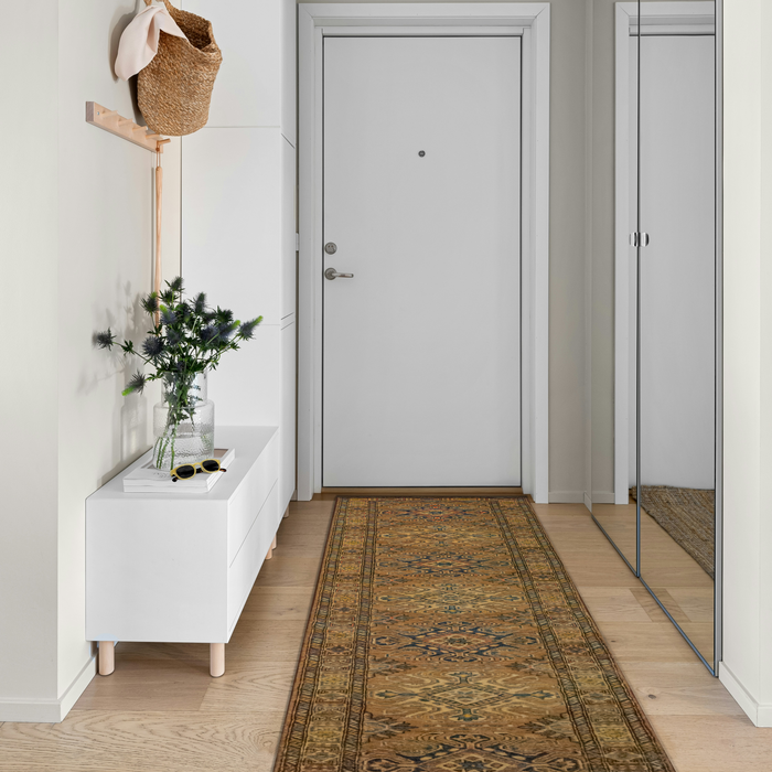 Kazak 3x12 Ivory Rust Wool