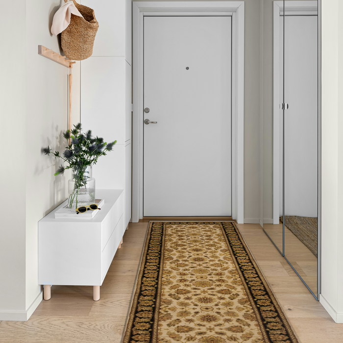 Premiere 2x8 Runner Ivory/Black Wool
