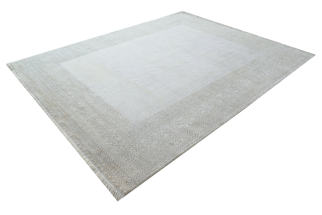 Intrecciare Beige Wool and Silk Embossed