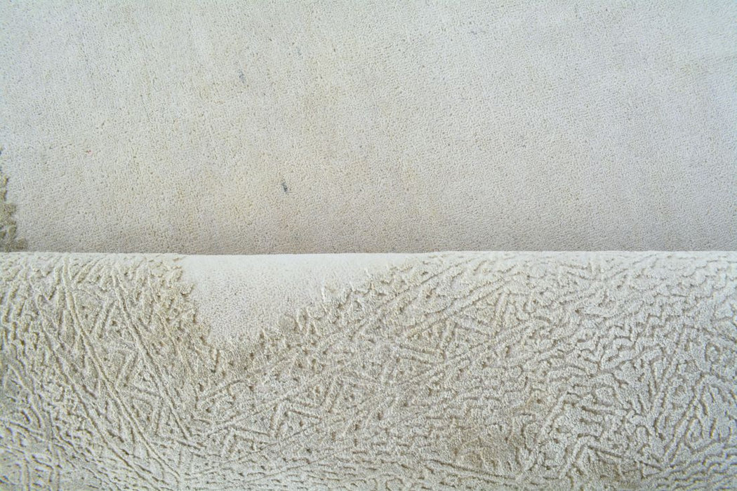 Intrecciare Beige Wool and Silk Embossed