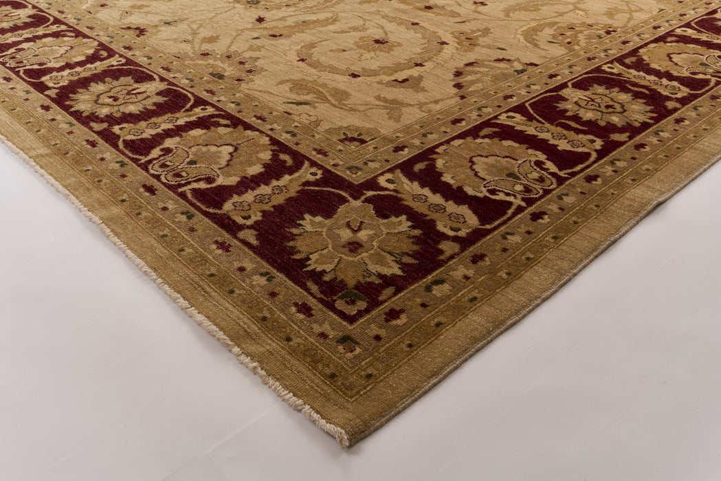 Chobi 10x14 Beige/Red Ghazni Wool