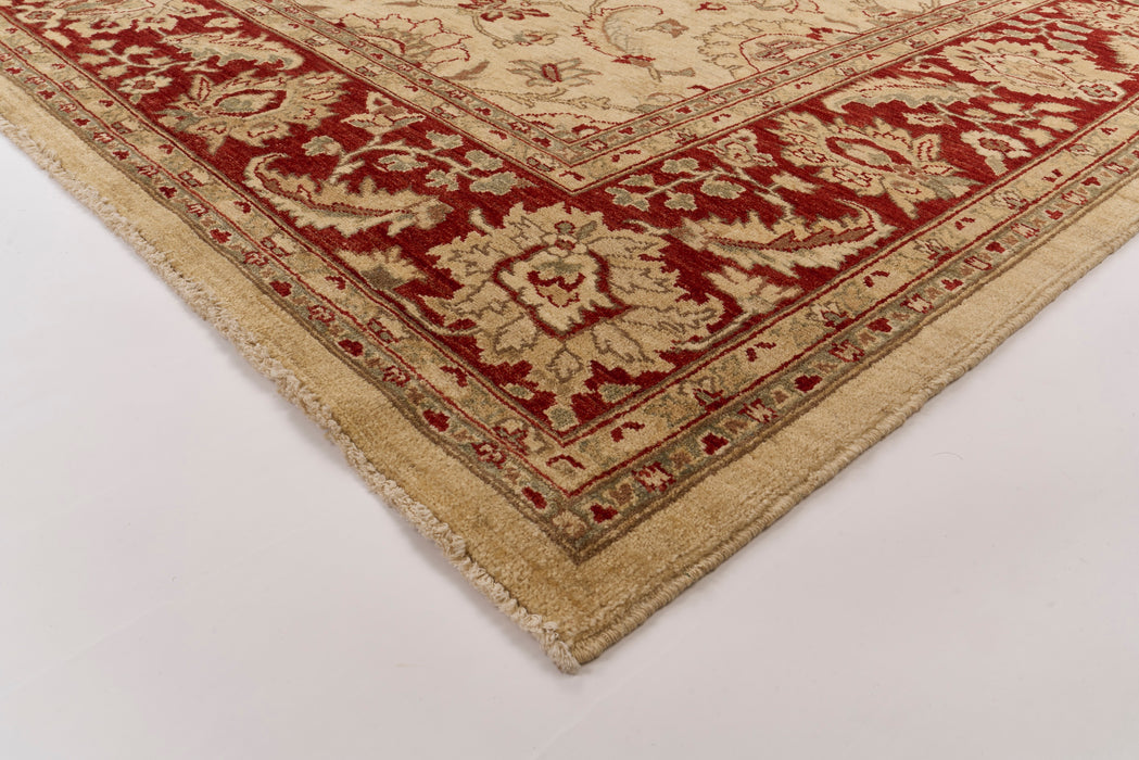 Chobi 8x10 Ivory/Red Ghazni Wool