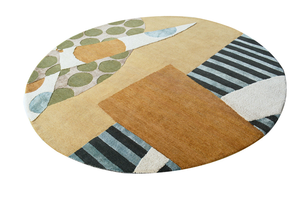 Custom Order: Bauhaus Round Wool and Silk