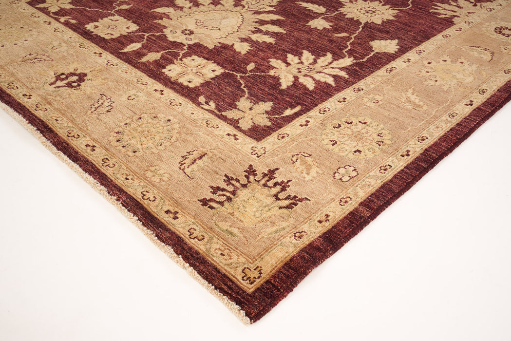 Chobi 6x9 Burgundy/Beige Ghazni Wool