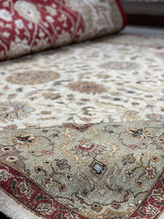 Elegance 10x14 Beige/Lt. Green Wool