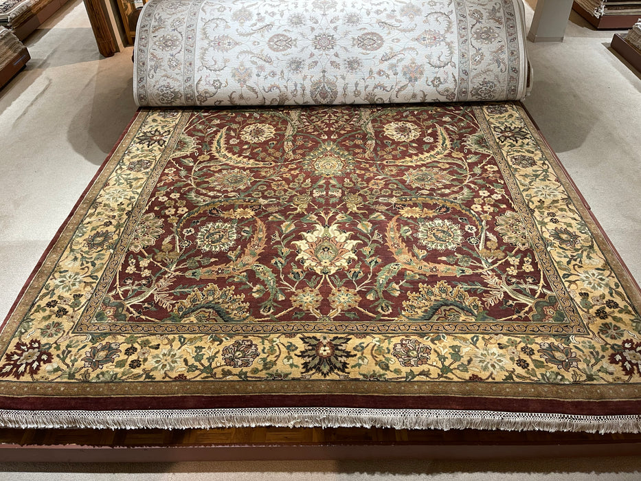 10x14 Antique Finish Rust/Beige All Wool