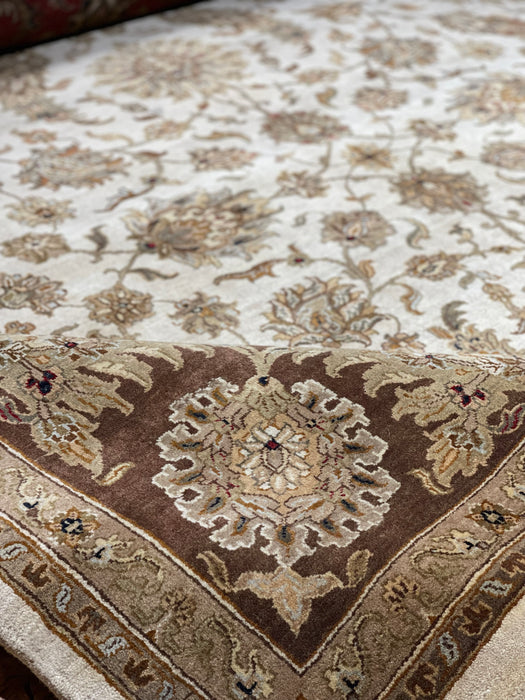 Grand 10x14 Premiere Ivory/Brown Wool