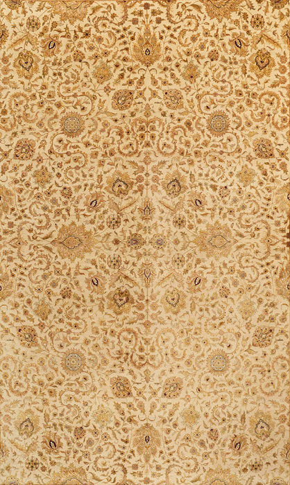 Grand 10x15 Enchante Ivory/Brown Wool and Silk