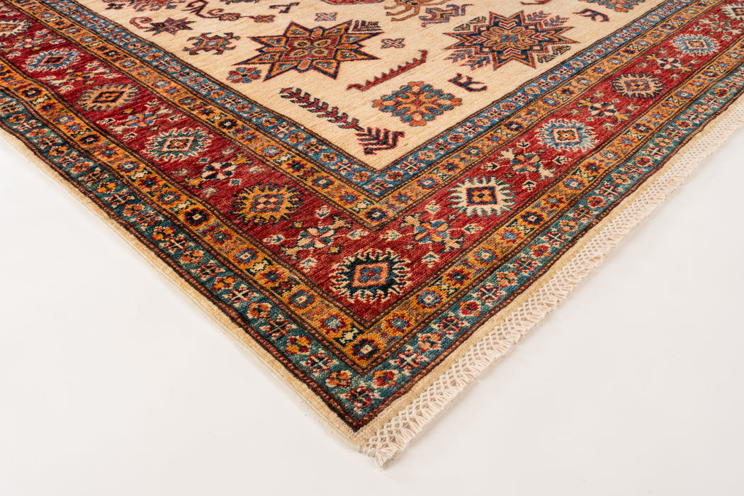 4x6 Super Kazak Red Ivory