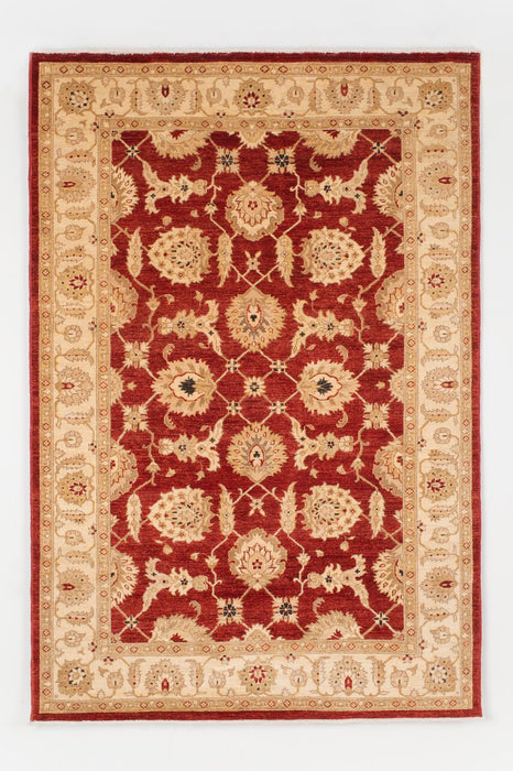 Chobi 6x9 Red/Ivory Ghazni Wool