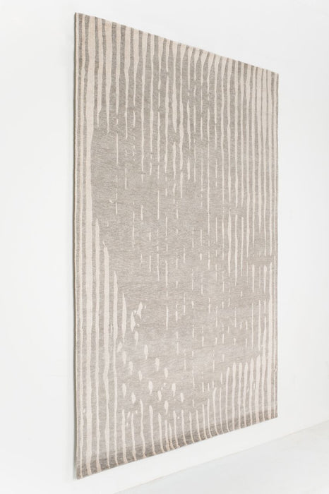 4x6 Stripe Wool and Bamboo Silk